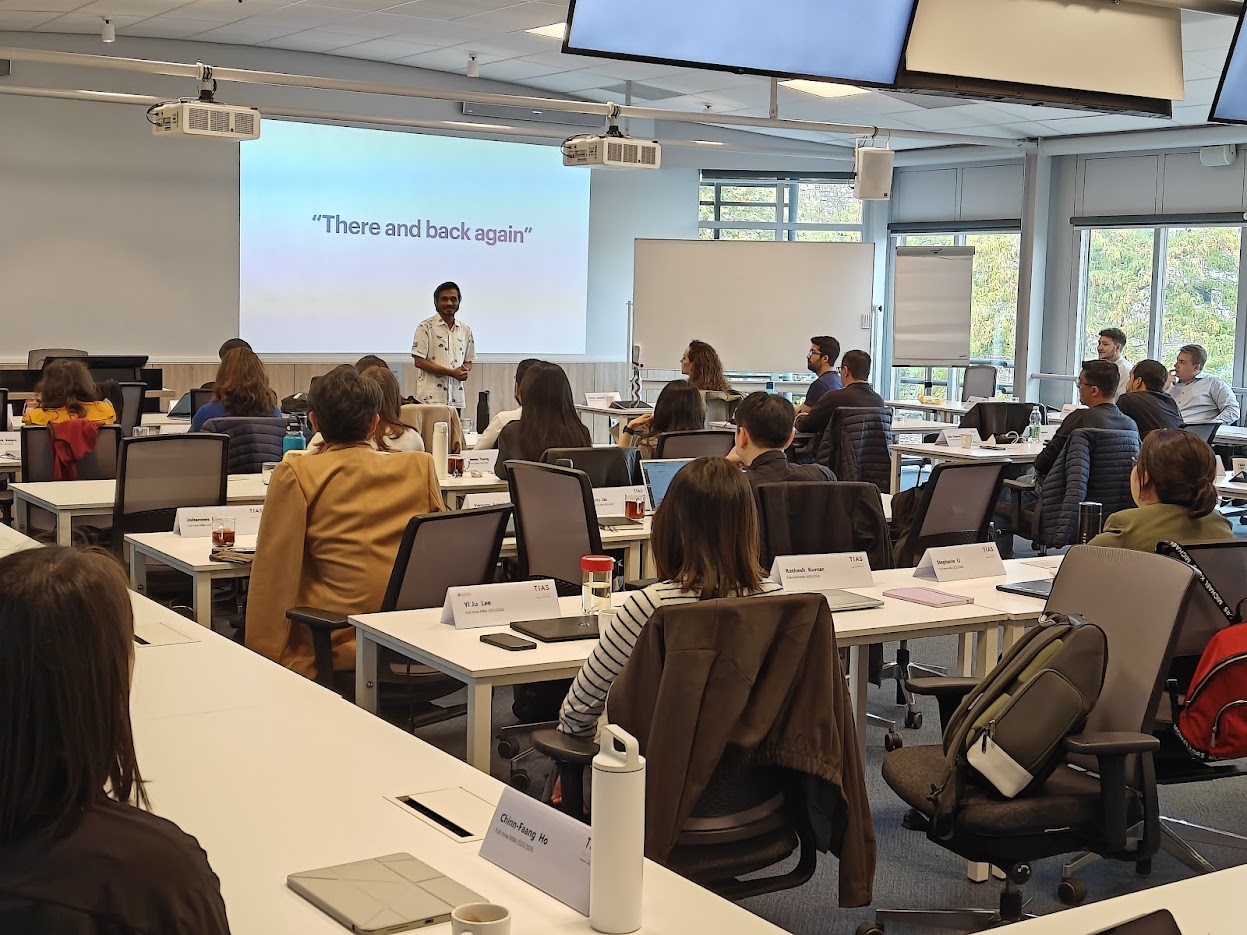 Amit running an AI workshop